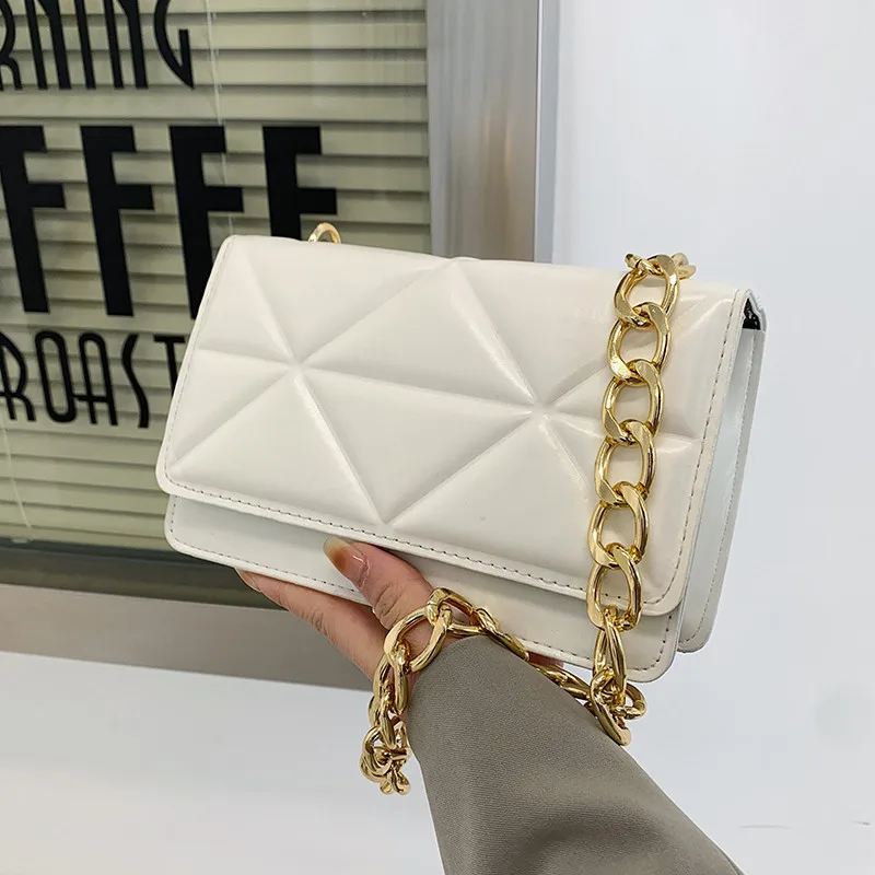 

2022 Summer New Chain Shoulder Bag Fashion Designer Handbags And Purses Casual Pu Leather Underarm Bags For Women