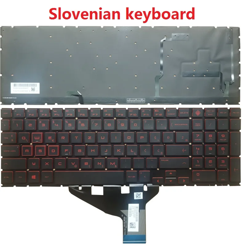 Чешский CZ/Венгрия HU/словенская SL Клавиатура для ноутбука HP 15-DH 15-DC DC0003la DC0004TX DC005TX