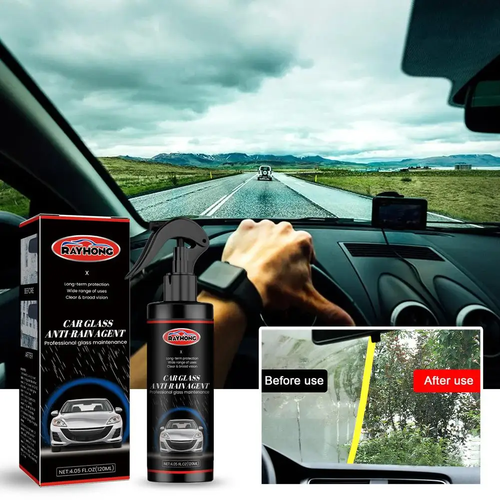

Car Glass Anti-rain Agent Long-lasting Window Windshield Dustproof Rainproof Cleaning Spray Agent Parts
