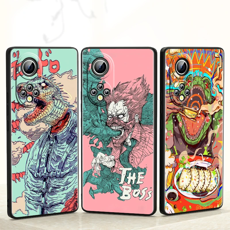 

Anime Dorohedoro for Honor 60 50 30 20 Pro Plus 5G Funda Coque Capa Magic3 Play5 5T Luxury Soft Black Phone Case