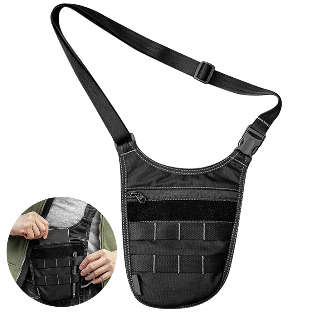 

Tactical Shoulder Bag Underarm Bag Men Hidden Agent Molle Combat Shoulder Bag Outdoor Travel Wallet Phone Key Anti Theft Pouch