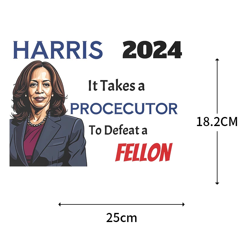 2024 популярная одежда для изготовления теплоотдачи Камала Харриса стикеры с