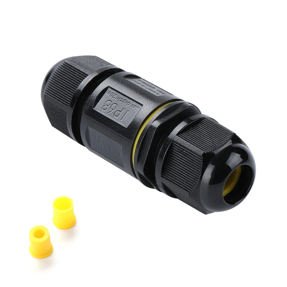 

Cable Socket Junction Box Cable Connector Plastic IP68 Waterproof Dust Proof Cable 3Pin 24A For Household Decoration Accessories