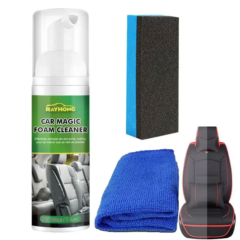 

Interior Car Cleaner Interior Cleaning Spray For Car Powerful Stain Removal Bubble Cleaner Foam Cleaning Spray For Car Leather