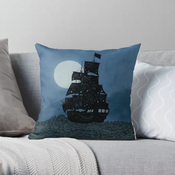 Чехол для подушки с принтом под луной |