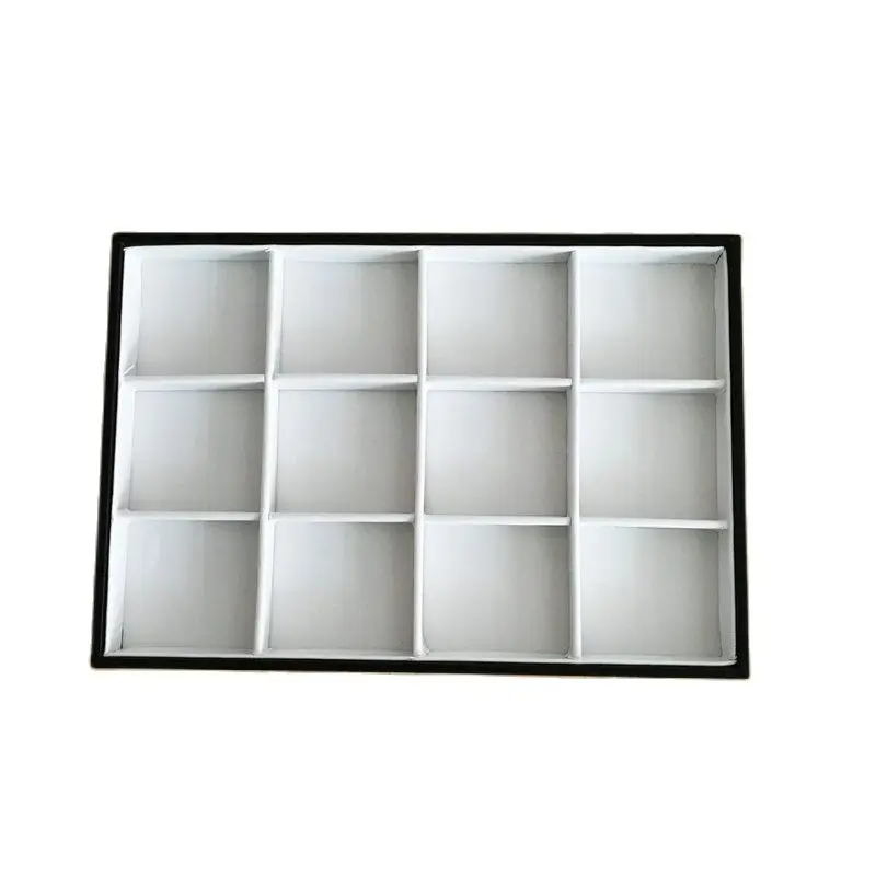 1 PCS Paper Card 12 Leather White Necklace Bracelet Loose Bead Jewelry Display Plate Of 350 X 240X30 mm