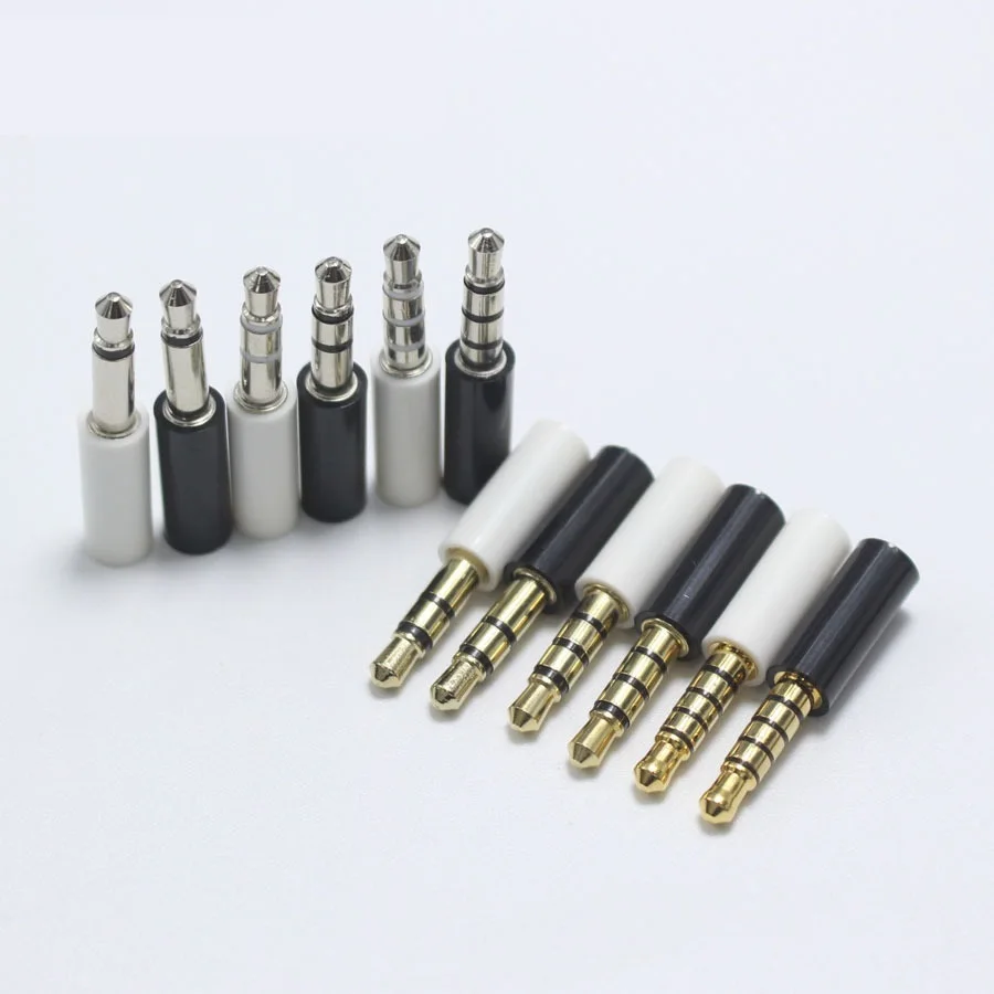 

NEW 2pcs 3.5mm Mono Stereo Headset Plug 2 3 4 5 pole 3.5 mm Audio Plug Jack Adapter Connector for Mobile phone MP3 MP4 MP5 Ipad