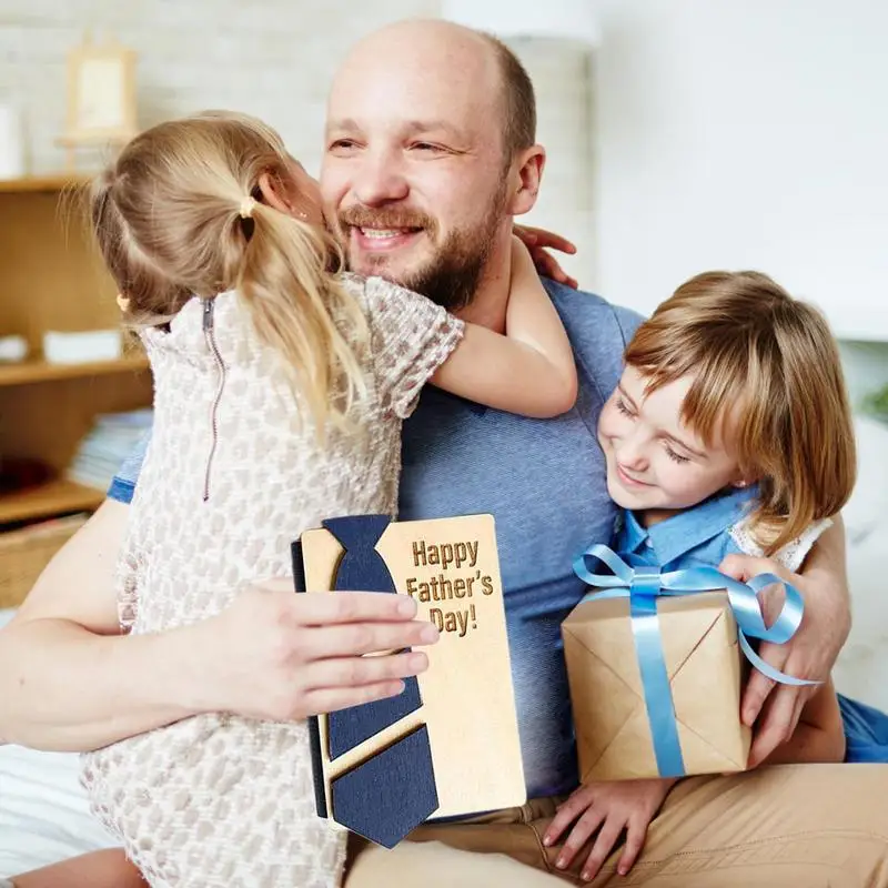 Многофункциональный органайзер для карт деревянный держатель на День отца