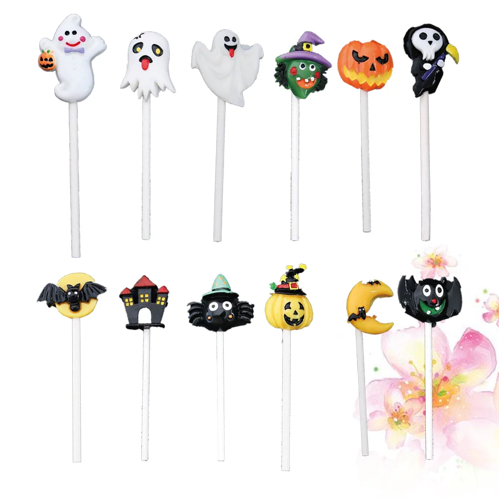 

Party Cupcake Topper Cake Ghost Insertmoon Castle Pumpkin Flags Halloween Insert Card Cake Decorative Supplies