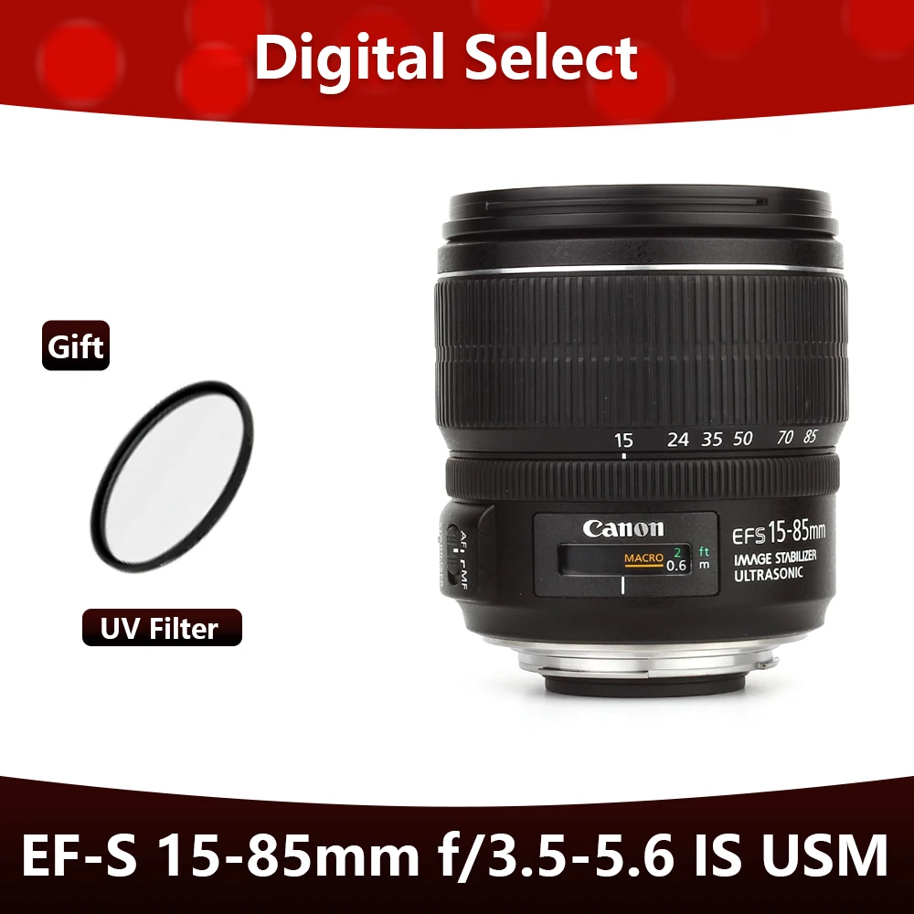 

Canon EF-S 15-85mm f/3.5-5.6 IS USM Lens APS-C Wide-angle Zoom Lens