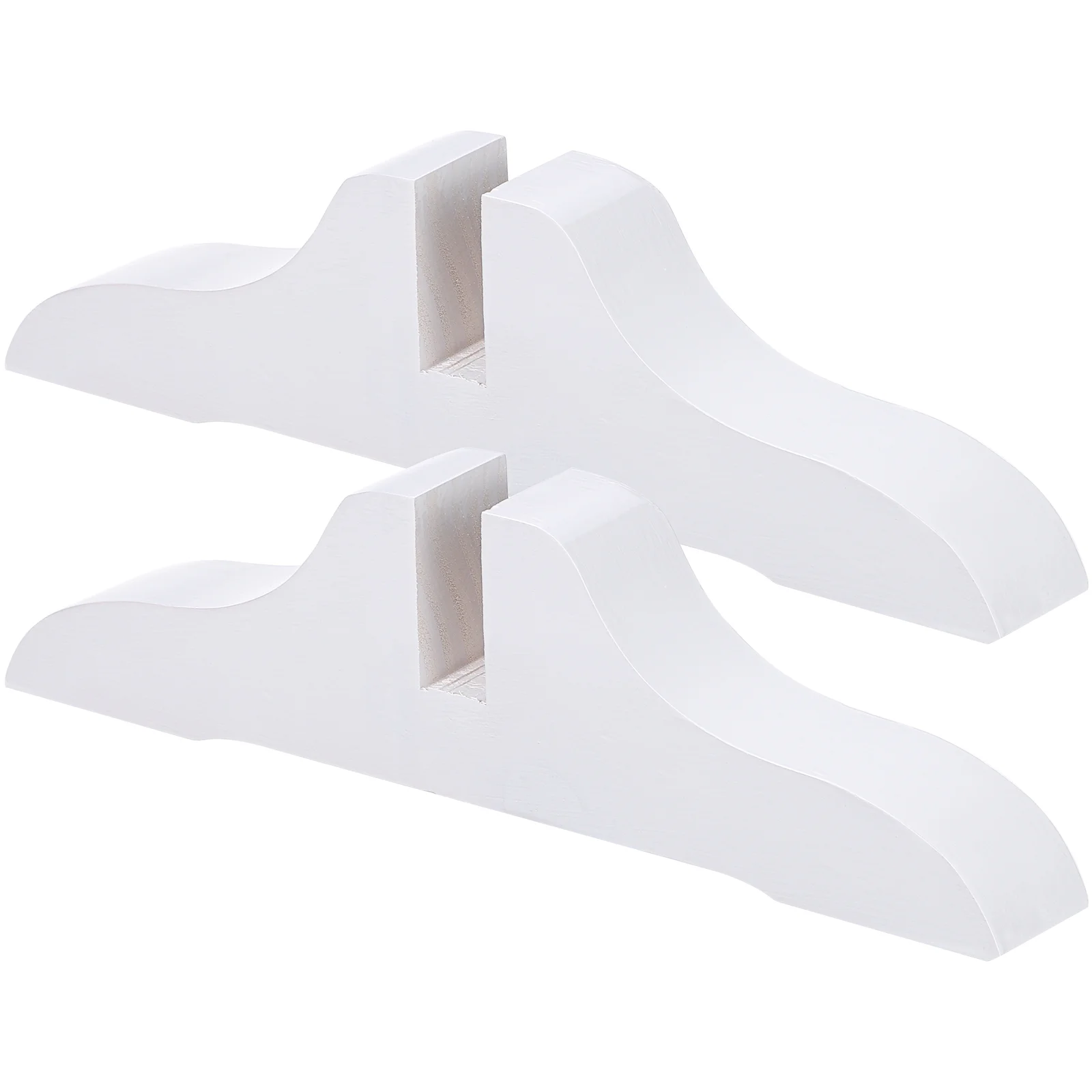 

2 Pcs Room Partition Screen Feet Dividers Stand Kickstand Poplar Privacy Clips Folding Office Brackets