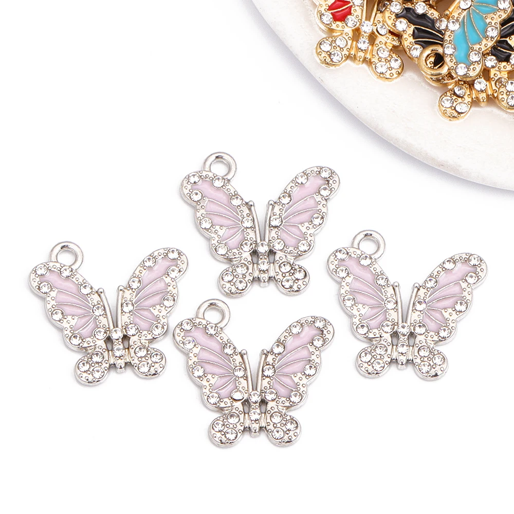 10 шт. разноцветные блестящие подвески в виде животных