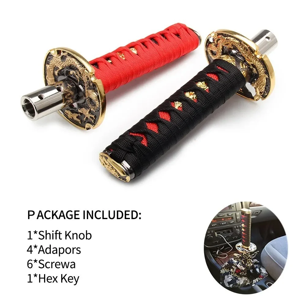 Универсальная ручка переключения передач самурайского меча JDM 100 мм ножа катаны с
