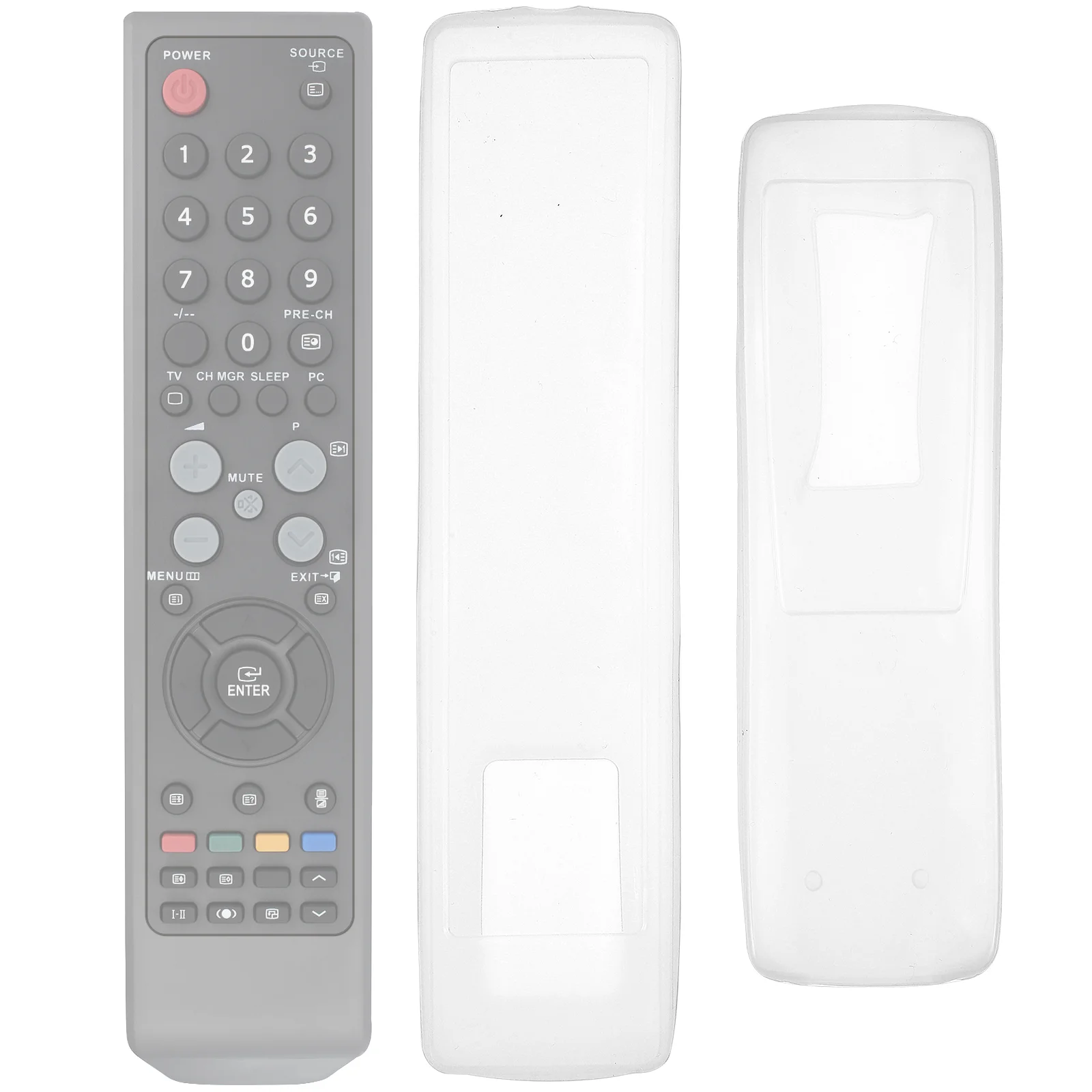 

3 Pcs Remote Control Case Silicone Sleeves Remotes Protective Cover Detachable Television Silica Gel Shockproof