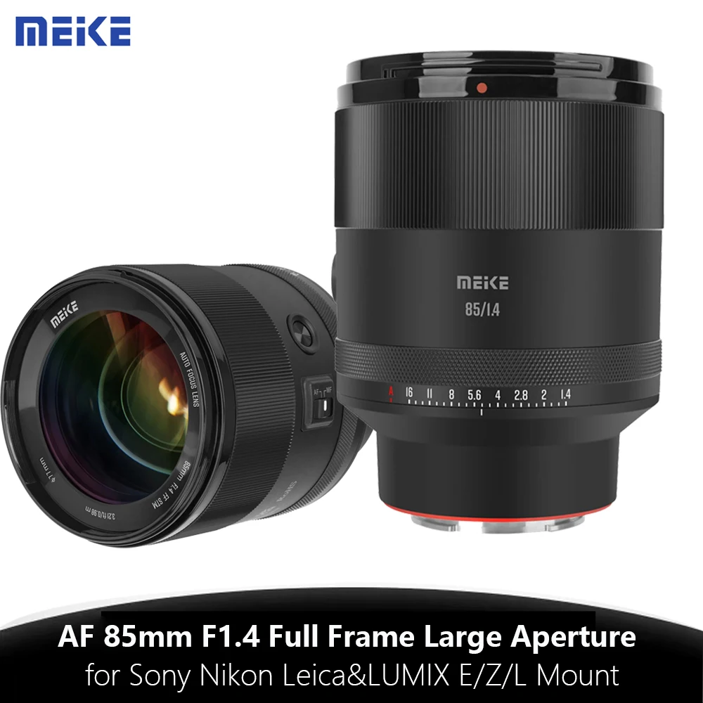 Полнокадровый объектив MEKE Meike 85 мм F1.4 с автофокусом и большой ...