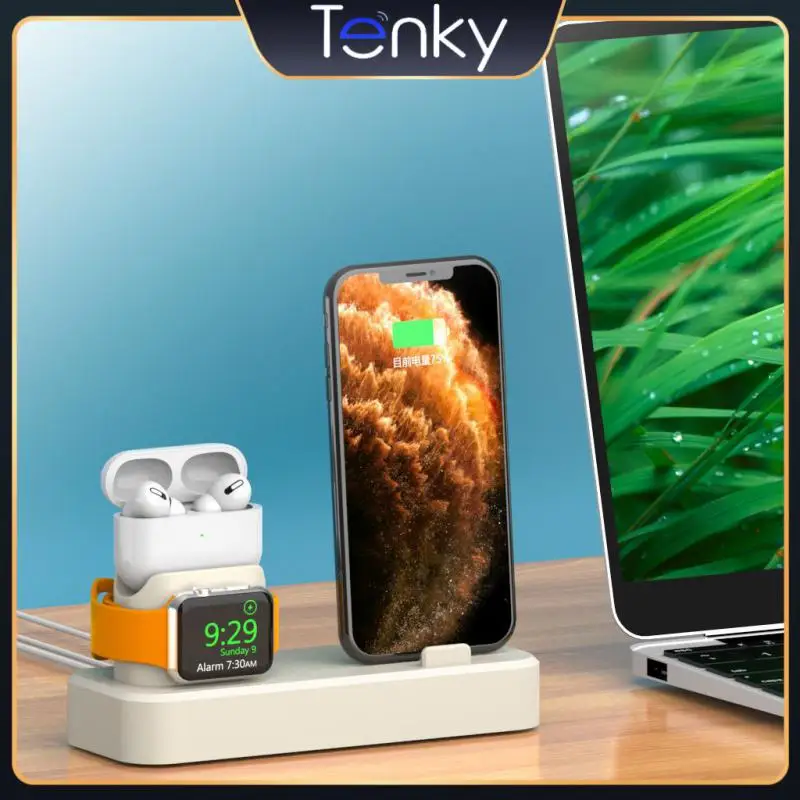 

Watch Bracket Portable Charging Stand Multifunctional Creative Phone Desktop Mobile Accessories New Desktop Stand Three-in-one