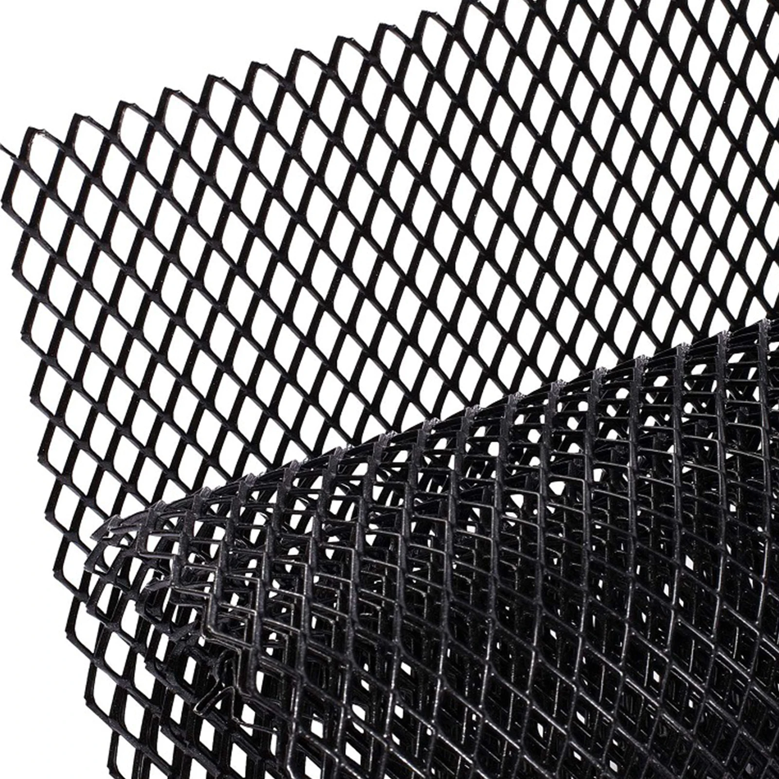 

40x13inch Multifunctional Protective Aluminum Bumper Universal Car Grille Mesh Sheet Black Accessories Exterior Parts Rhombus