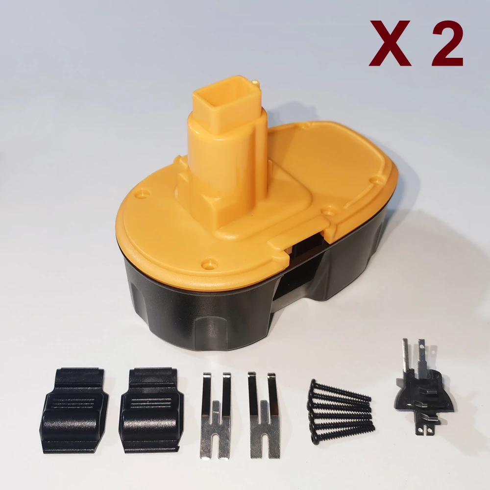 

Two Packs 18V XPR Ni-Mh Battery Case Parts for Dewalt 18V XPR Battery DC9096 DC9098 DC9099 Cordless Power Tools Drill