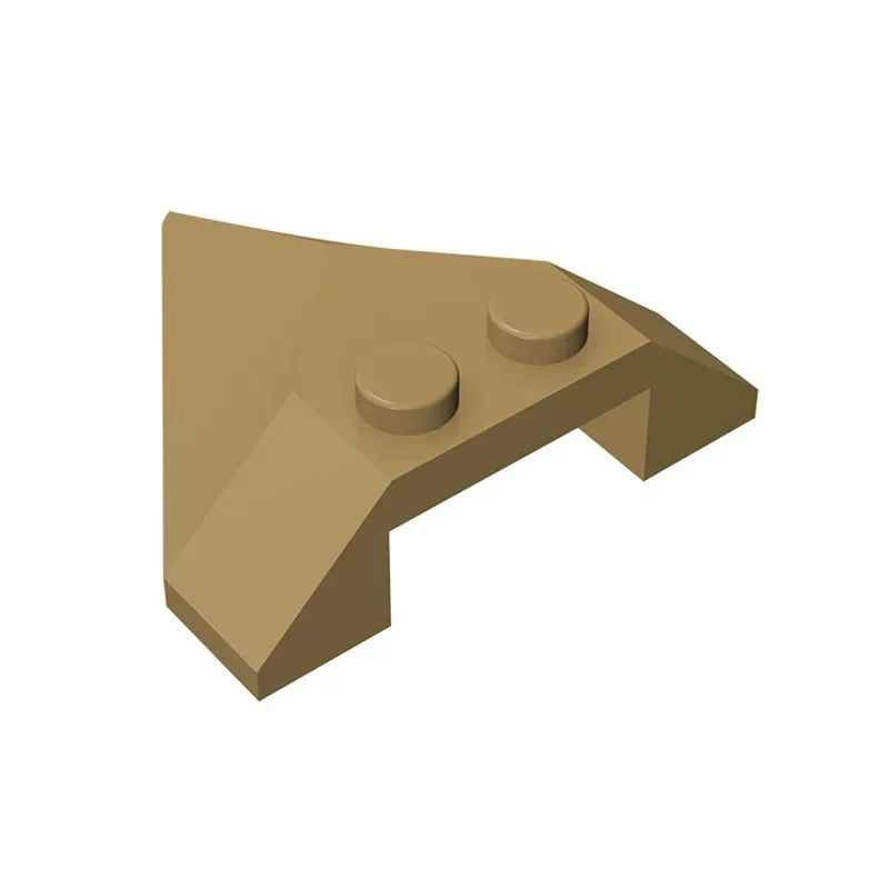 Gobrick 1 шт. MOC Наклонный 4x4 острые кирпичи совместимые с 22391 моделями строительных