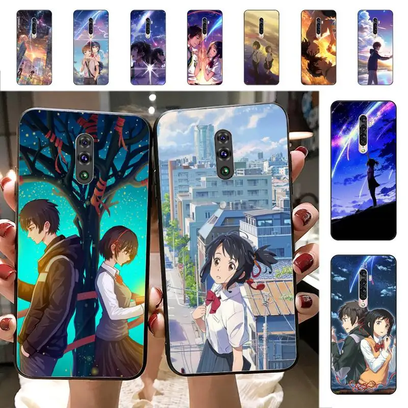 

Your Name Phone Case for Vivo Y91C Y11 17 19 17 67 81 Oppo A9 2020 Realme c3