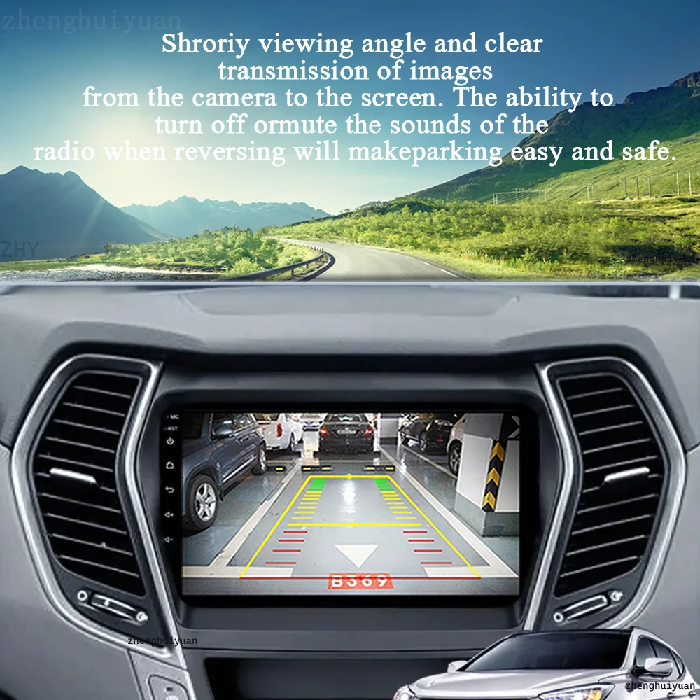 Фото Автомобильное радио Android 14 Carplay для Hyundai Santa Fe 3 Grand IX45 2012-2017 навигация GPS мультимедийный плеер WiFi + 4G стерео видео №5