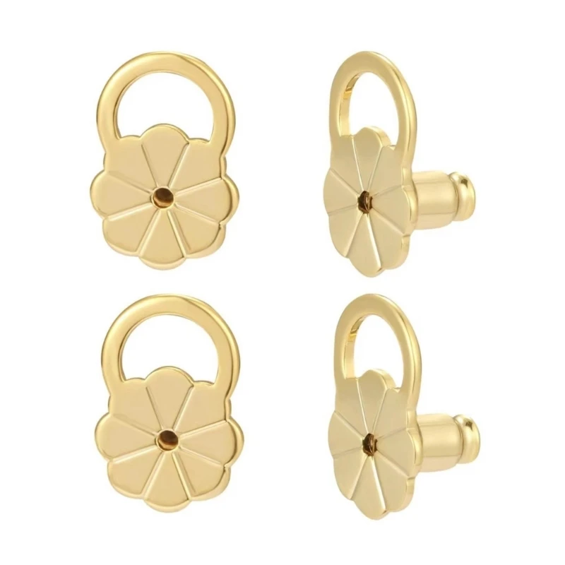 10 шт. регулируемые гипоаллергенные фиксаторы для мочек ушей металлические