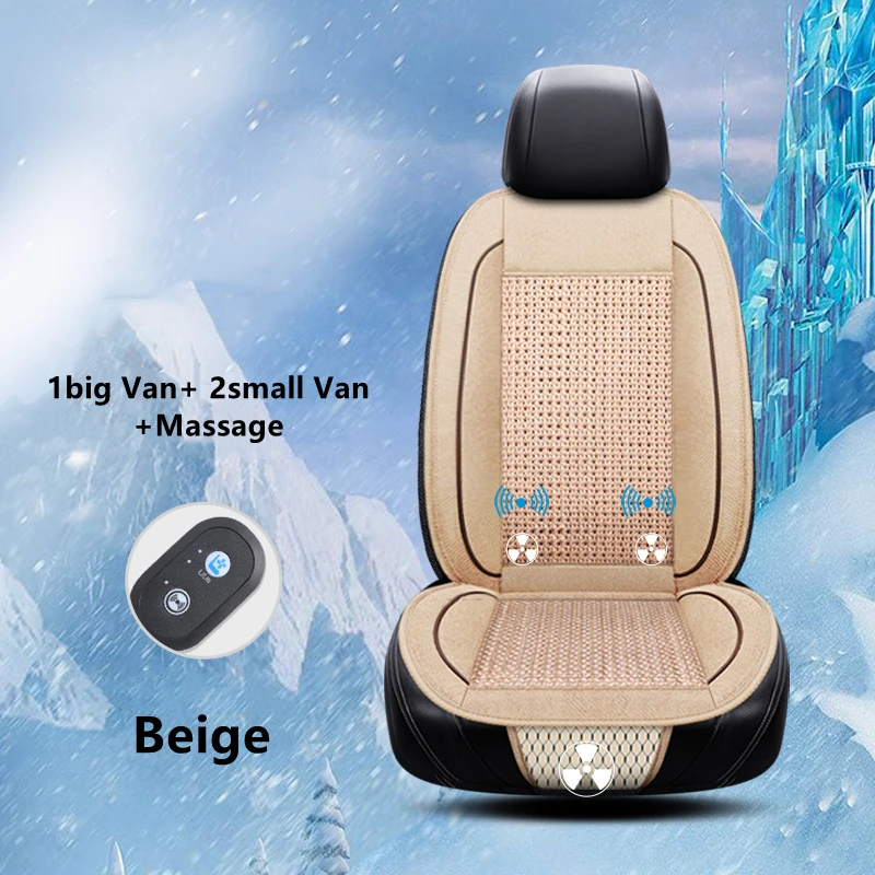 

1 Pcs Car Seat Cushion for All Cars Automotive Adjustable Temperature Cooling Massage 12V 24V Functional Ventilated Seat Cover