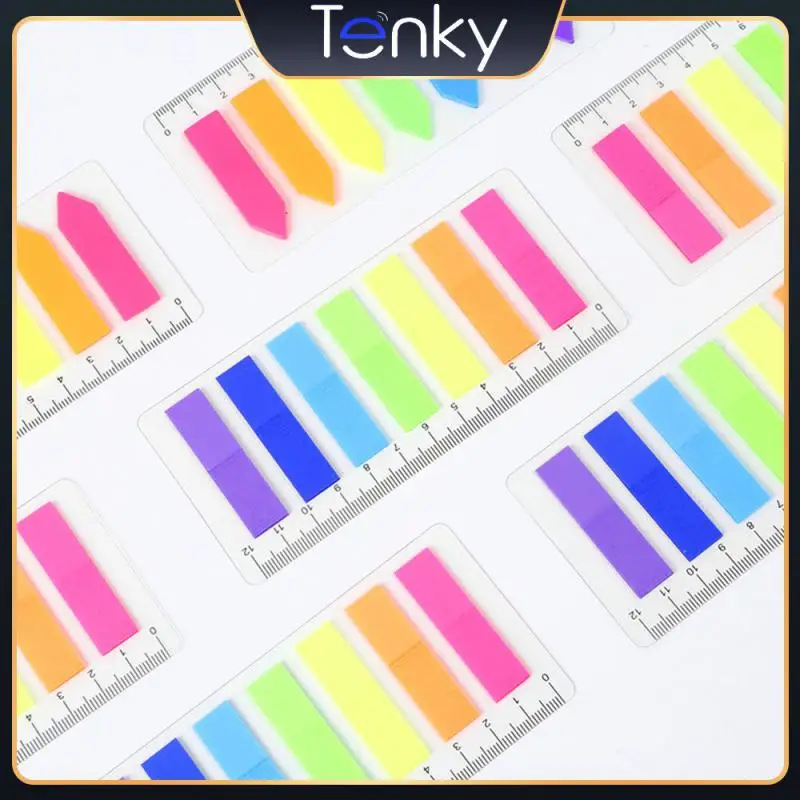 

Pet Transparent Index Notes Flexible Small Fluorescent Color Label Label Strong Viscosity Multi-color Plate