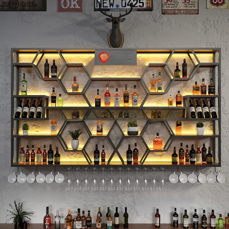 Настенный мини-стойка для вина витрина барный винный шкаф гостиной напитки