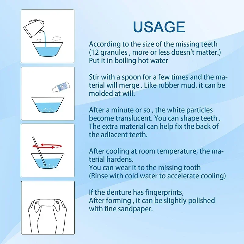 Falseteeth твердый клей зазор для зубов ремонт быстрое временное наполнение зубных