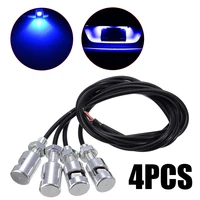 pack of 4 led car motorcycle license plate screw bolt lamp 12v 2 wire motorcycle nut lamp signal bulb car light