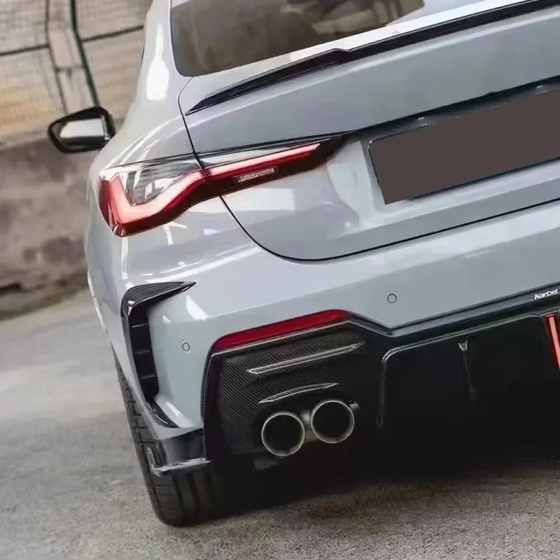Для BMW 4 серии G22 G23 425 430i 2021+ автомобильный задний бампер из углеродного волокна