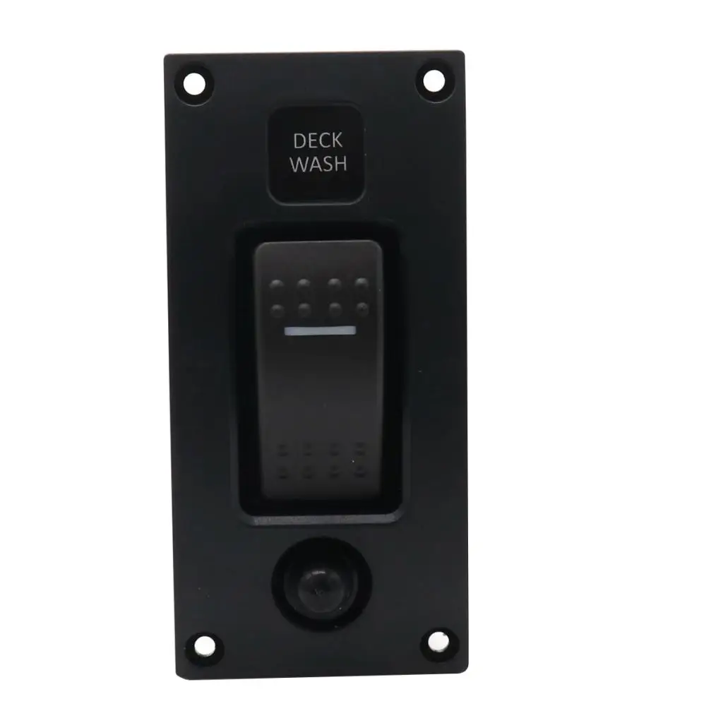 

Deck Wash Rocker Switch Panel LED 12 volt Marine Switch Washdown controller