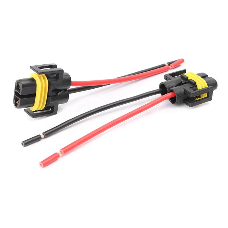 

2 PCS/Pair Car Adapters H11 H8 Female Adapter Wiring Harness Sockets Wire For Headlights Or Fog Lights Car Accessories