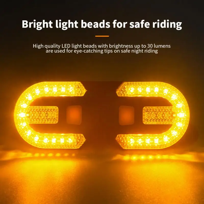 

Cycling Rear Light LED USB Rechargeable Waterproof bicycle Rear Lamp Smart Turn Wireless Smart Remote Control MTB Accessories