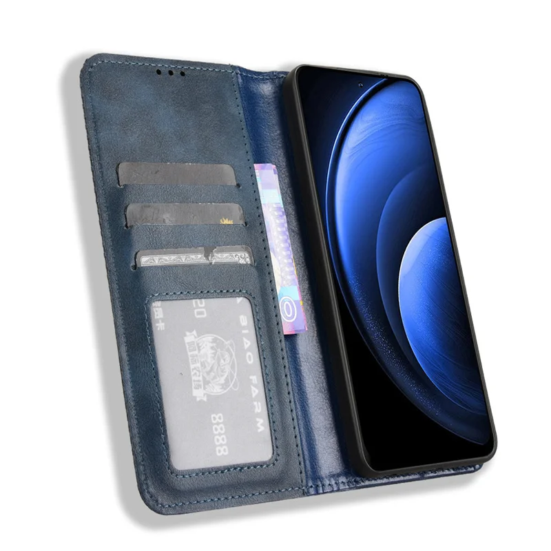 Кожаный чехол Pertain to Blackview Oscal Tiger 13 магнитный кожаный в стиле ретро для телефона