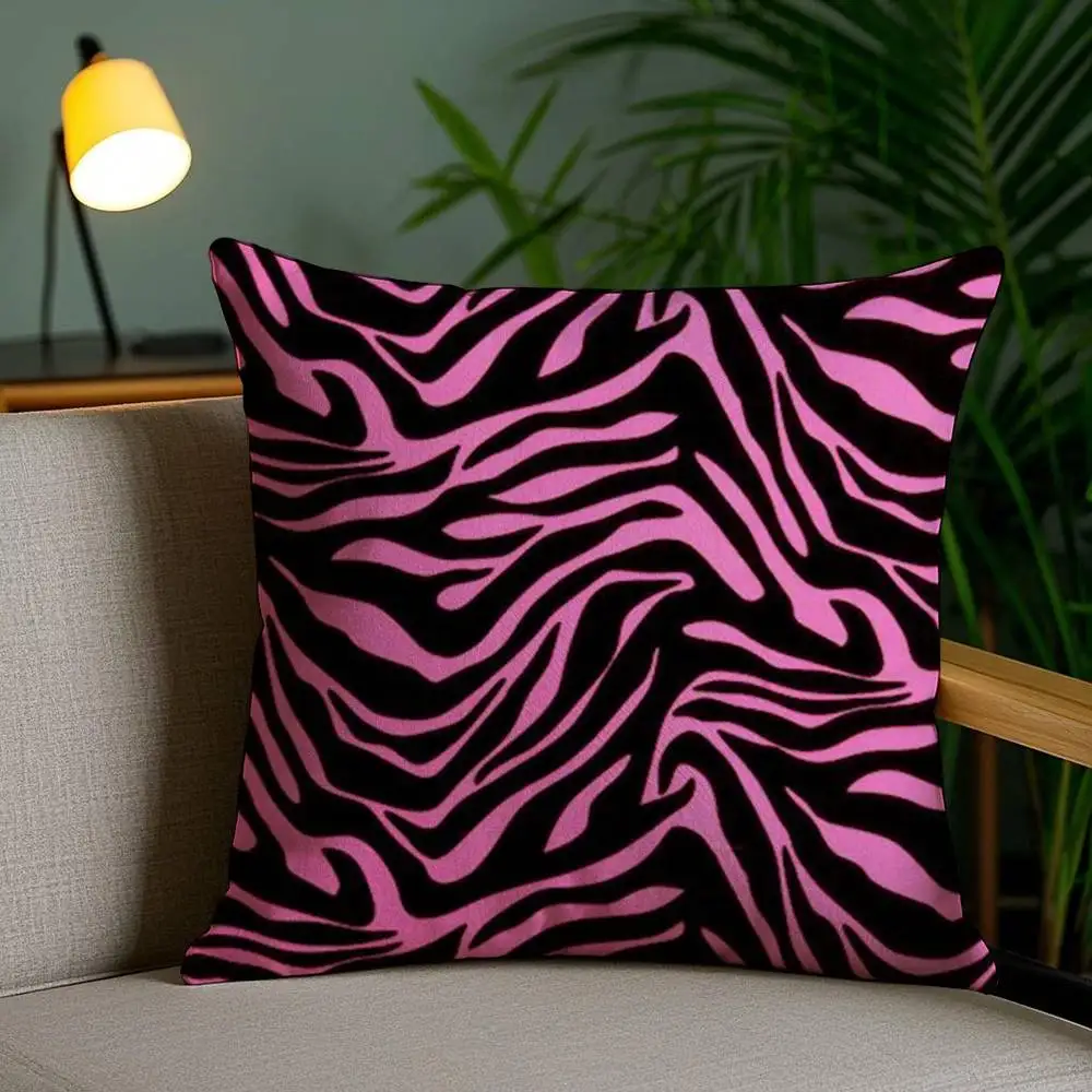 

Y2k модная наволочка с леопардовым принтом, короткая плюшевая двусторонняя HD печать, подарочная наволочка для дома и офиса