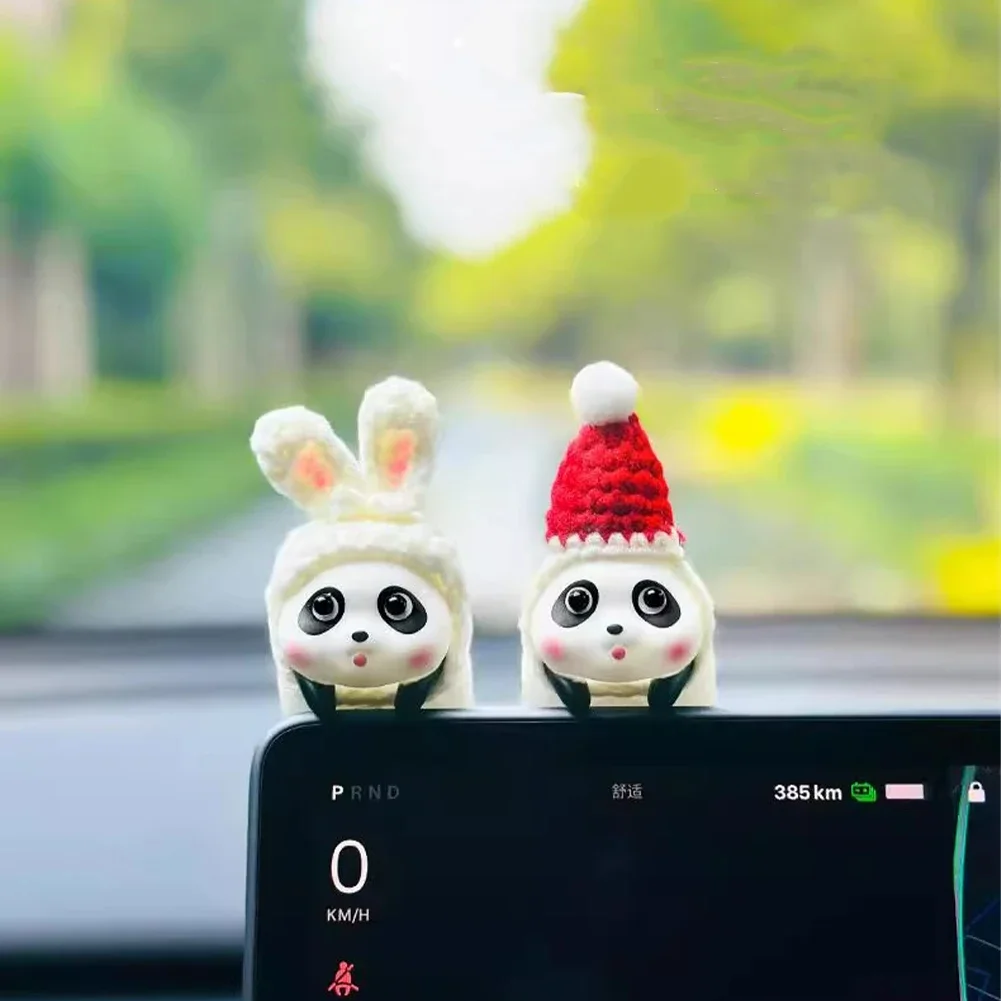 Милая центральная консоль автомобиля украшения в виде панды для интерьера
