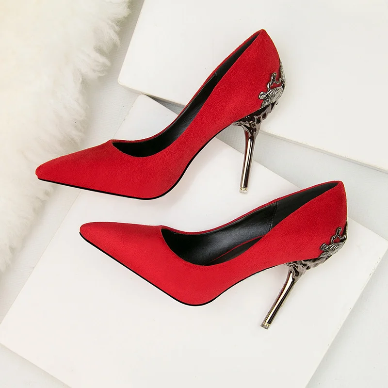 

BCEBYL 2023 New Fashion High Heels Stiletto Pointy Sexy Office Shoes Professional Banquet Party Shoes Shoes for Women