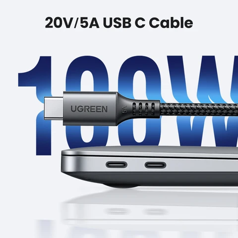 UGREEN 100 Вт USB C к USB Type C кабель для iPhone 15 14 Macbook Samsung S9 QC4.0 Быстрая зарядка кабель USB C зарядное устройство USB 5A
