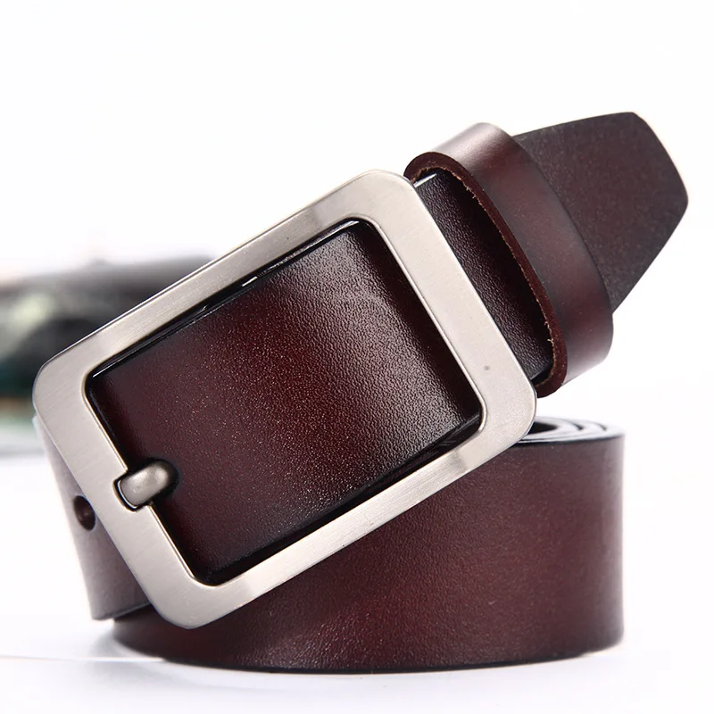 

Ремень мужской ковбойский из натуральной кожи, роскошный модный дизайнерский пояс из воловьей кожи для джинсов