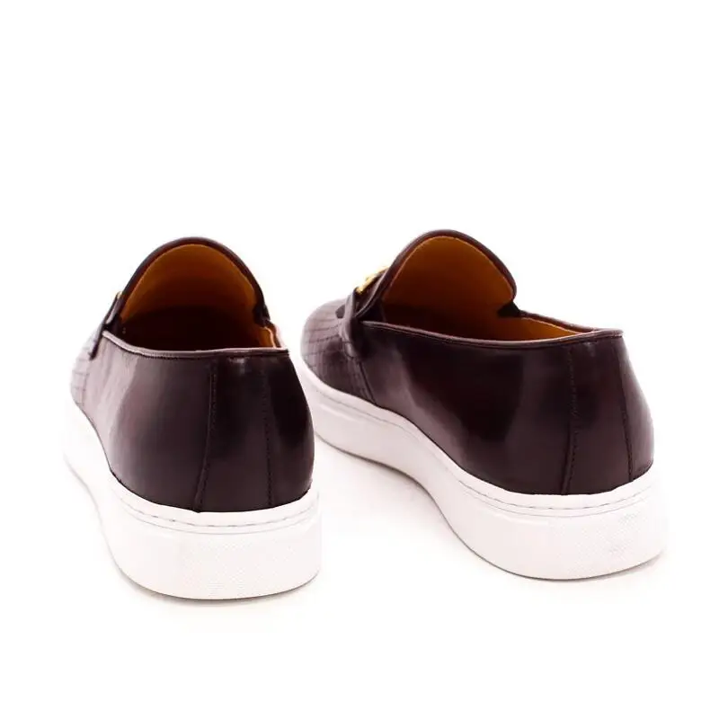 Мужские кожаные повседневные круглые одинарные тканые ручная мода европейские и