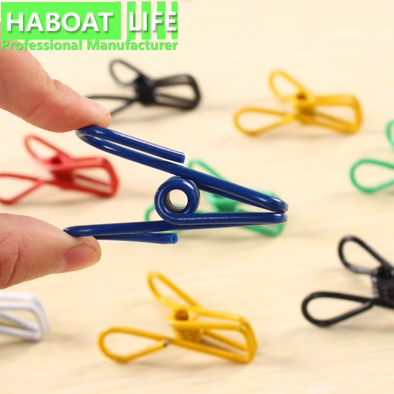 

Разноцветные прищепки для одежды из нержавеющей стали, подвесные шпильки для одежды, прищепки, Симпатичные зажимы для пляжного полотенца, д...