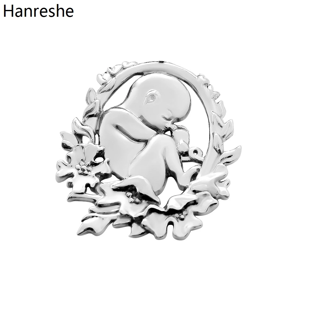 

Hanreshe Midwifery Baby Flower Swaddle Brooch Pins Medical Obstetrics Gynecology Lapel Badge Jewelry Gift for Nurse Doctor