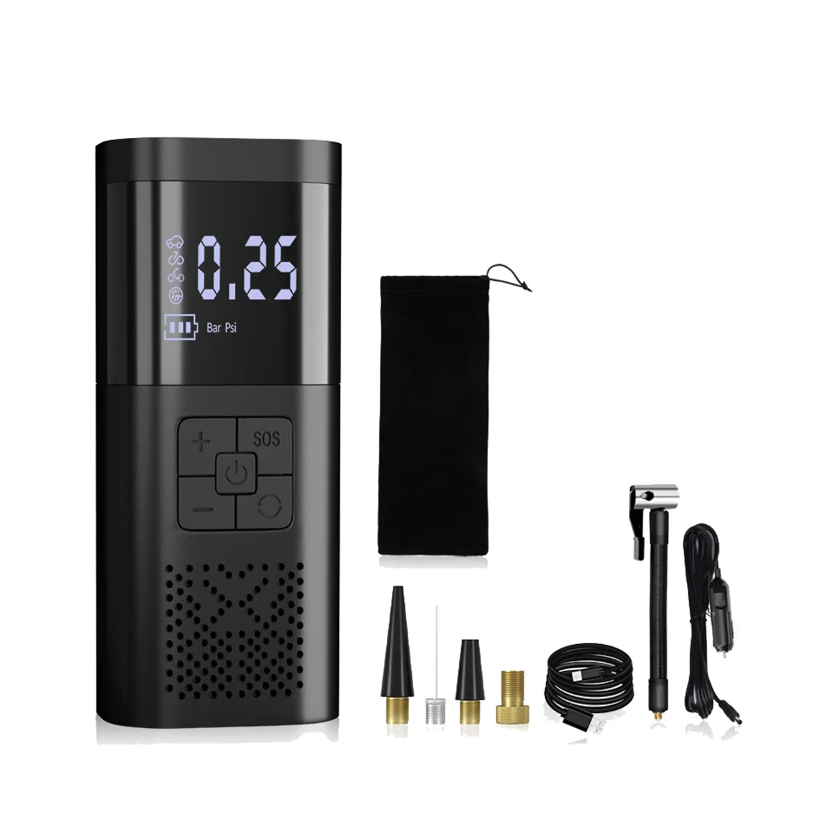 

Беспроводной Двухсекционный мини-насос для шин, беспроводной автомобильный насос для колес, Аксессуары для автомобилей, мотоциклов, велосипедов