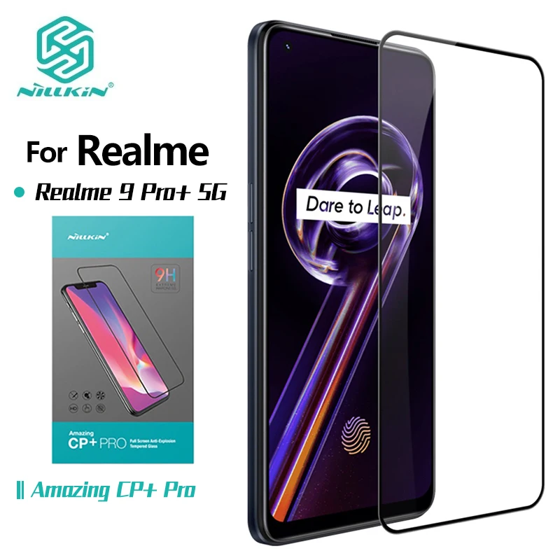 

For Realme 9 Pro Plus Realme 9 4G Nillkin CP+ Pro Tempered Glass Screen Protector Full Coverage Anti-Glare Screen Film