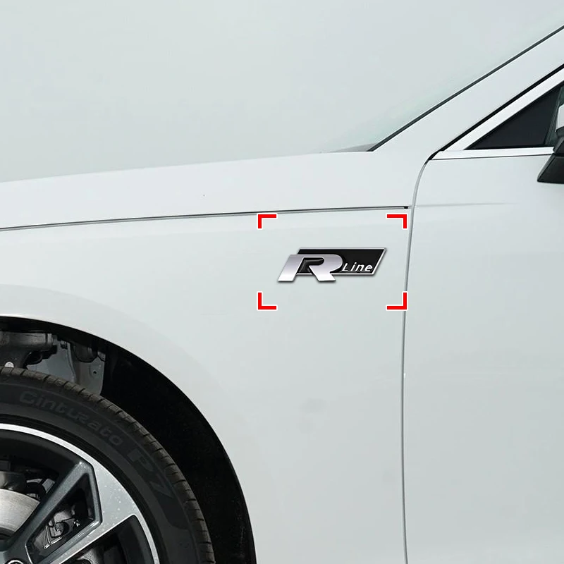 Металлическая эмблема VW Rline наклейка с логотипом значок на задний багажник