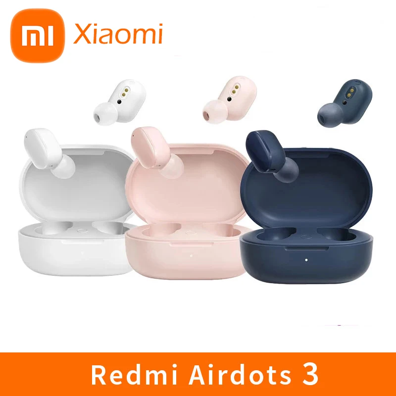 

Original Xiaomi Redmi AirDots 3 True Wireless Bluetooth 5.2 Earphones AptX Adaptive Stereo Bass With Mic Handsfree TWS Earbuds