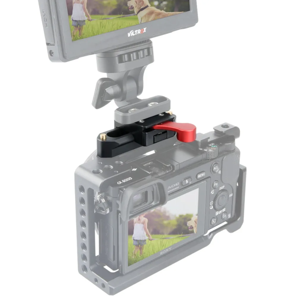 

NATO Clamp with Nato Rail 1/4" 3/8" Screw Holes Quick Release Plate Camera Rig for LED Video Light Monitor Microphone