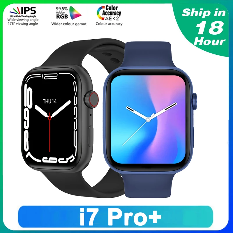 

New Original i7 Pro+ Smartwatch Bluetooth Sleep Monitor Heart Rate Watch Women Men Smartwatch PK IWO 14 Pro Max Series 7 W17 M16